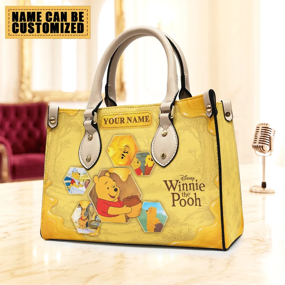 Personalized Winnie-the-Pooh Leather HandBag – TMTHU10104