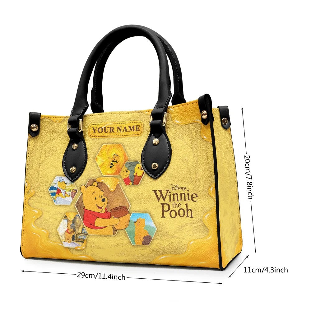 Personalized Winnie-the-Pooh Leather HandBag – TMTHU10104