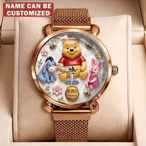 Personalized Winnie-the-Pooh Mesh Strap Quartz Watch – TMTHU10265