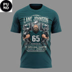 Philadelphia Eagles x Lane Johnson 2026 Always Remembered Legend Hoodie T-Shirt