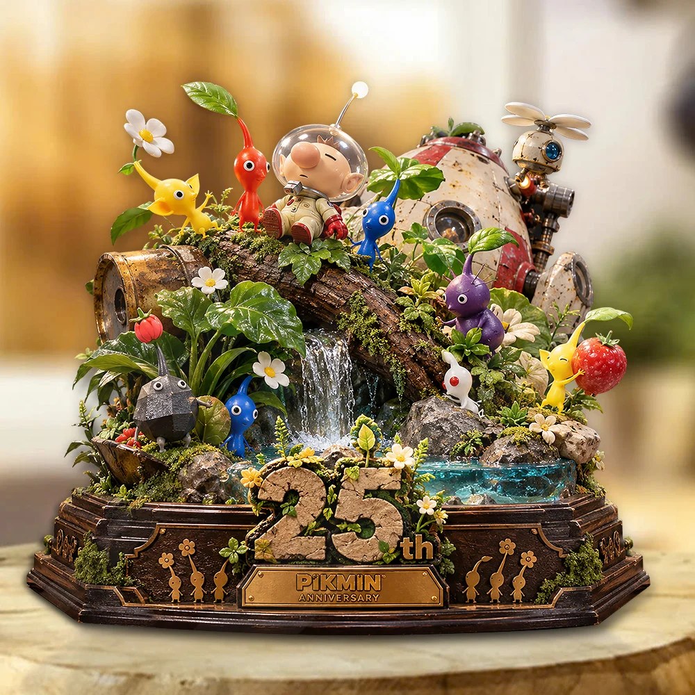 Pikmin 25th Anniversary Custom Shape Acrylic Plaque – GNE9045