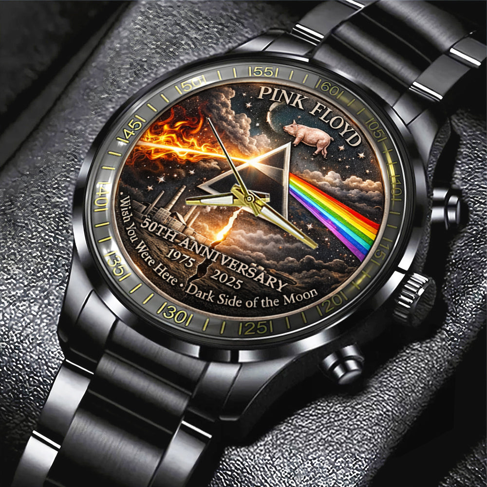 Pink Floyd 50th Anniversary Black Stainless Steel Watch – MAITM14245