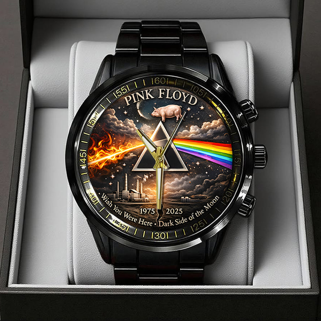 Pink Floyd 60th Anniversary Black Stainless Steel Watch – TANTN19757