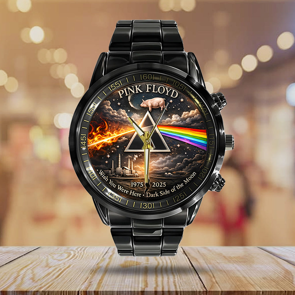 Pink Floyd 60th Anniversary Black Stainless Steel Watch – TANTN19757