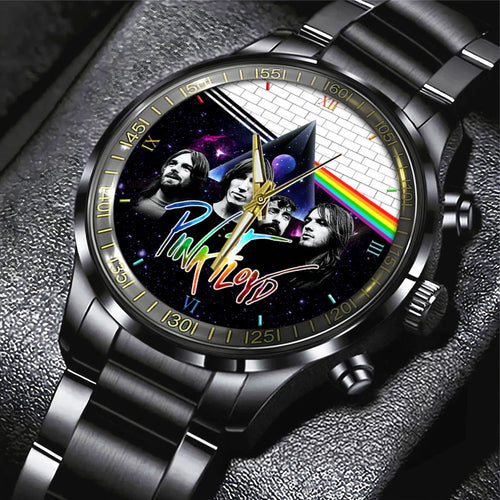 Pink Floyd Black Stainless Steel Watch – HOATT 4551