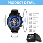 Pink Floyd Black Stainless Steel Watch – HOATT 4560