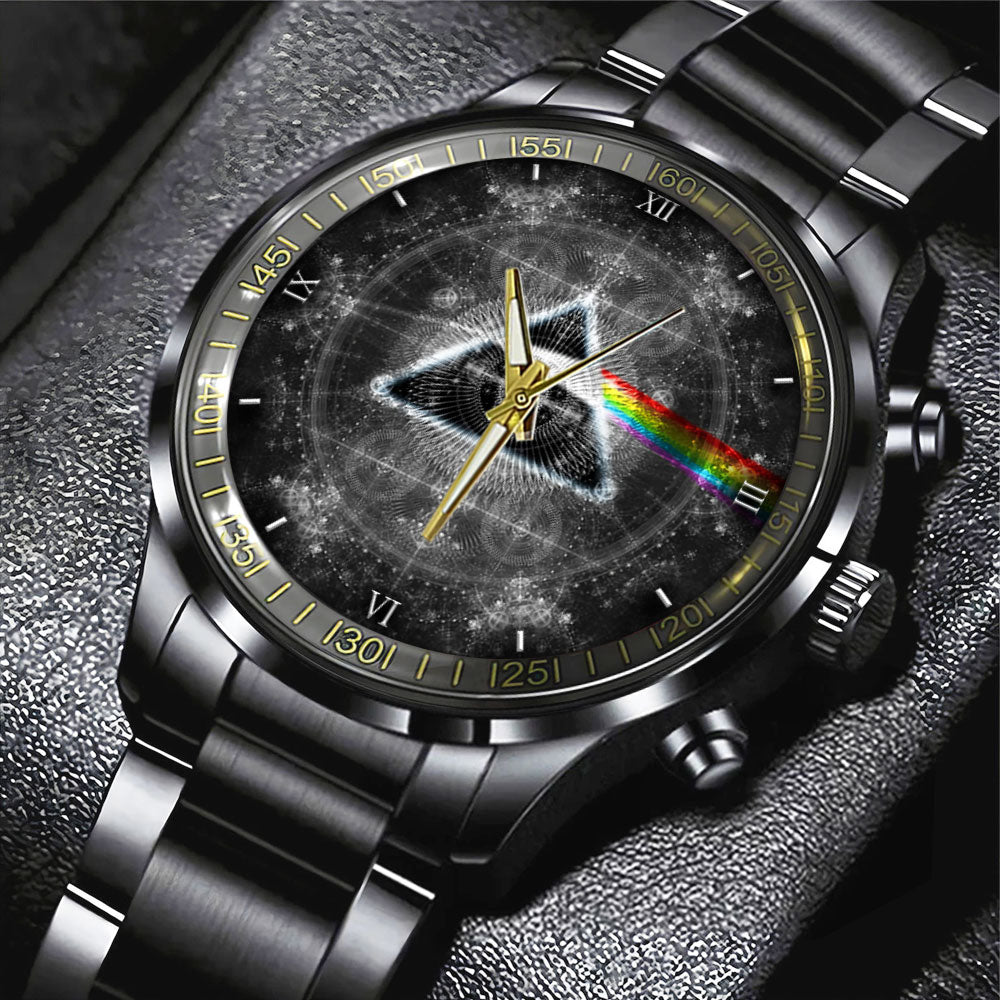 Pink Floyd Black Stainless Steel Watch – GNE 293