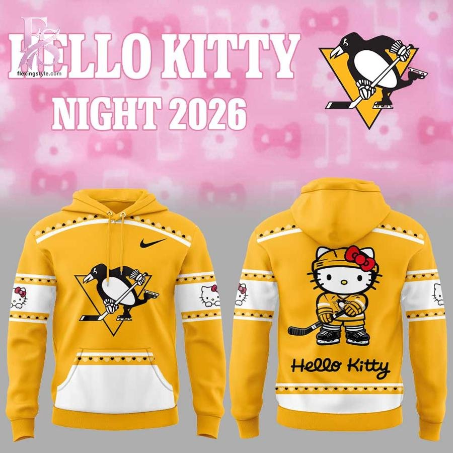 Pittsburgh Penguins Hello Kitty Night 2026 Hoodie