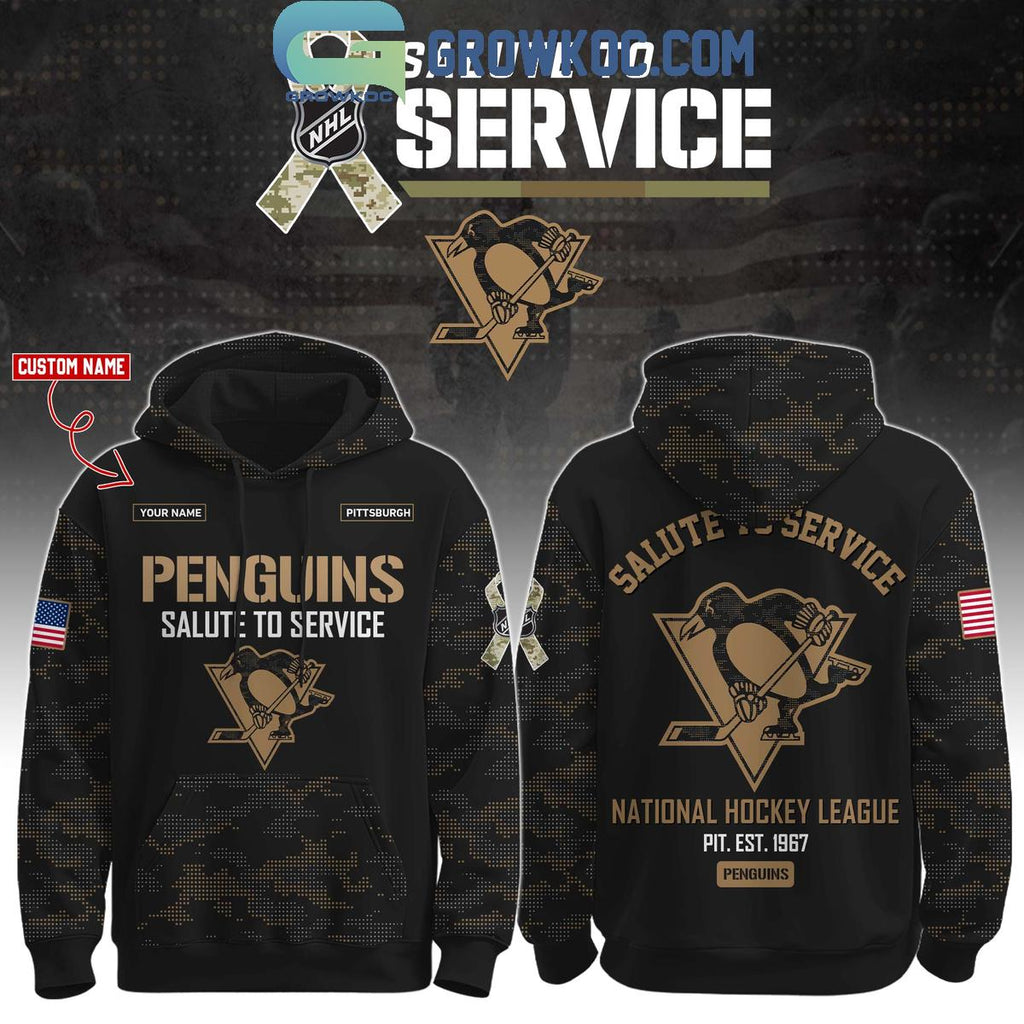 Pittsburgh Penguins Salute To Service Veterans Day Hoodie Shirt