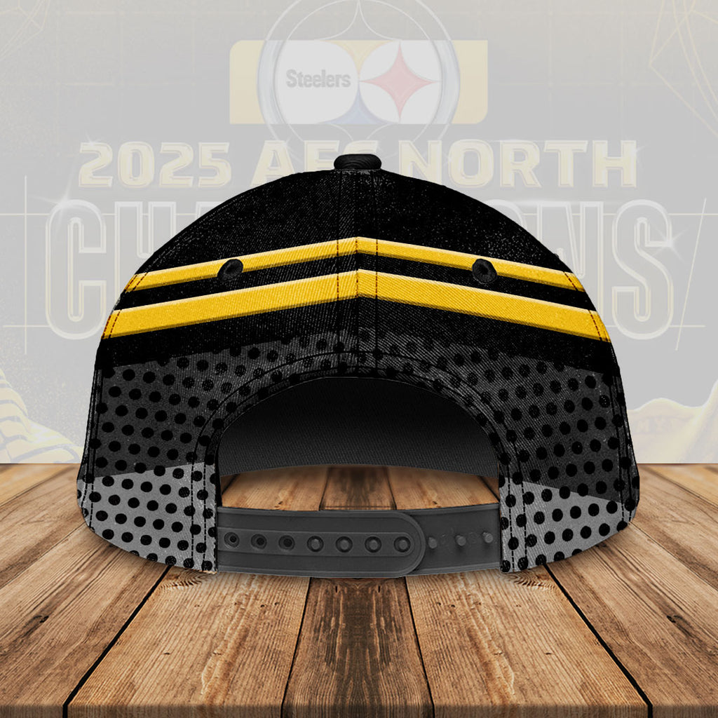 Pittsburgh Steelers 2025 AFC North Champions Classic Cap – HOATT15742