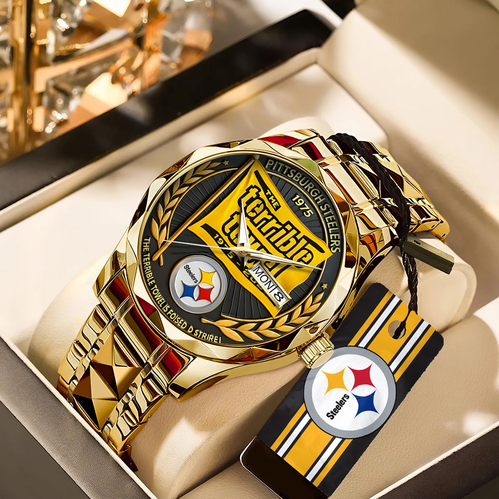 Pittsburgh Steelers 2025 Alloy Luxury Quartz Watch – TANTN15652