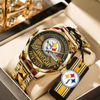 Pittsburgh Steelers 2025 Alloy Luxury Quartz Watch – TANTN15653