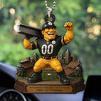 Pittsburgh Steelers 2025 Season Custom shape 2-sided Acrylic Car Ornament – HOATT13683