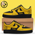 Pittsburgh Steelers Black in Black Air Force Shoes