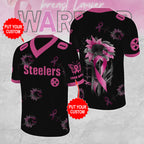 Personalized Pittsburgh Steelers x Breast Cancer Awareness 3D Football Jersey – MAITM12861