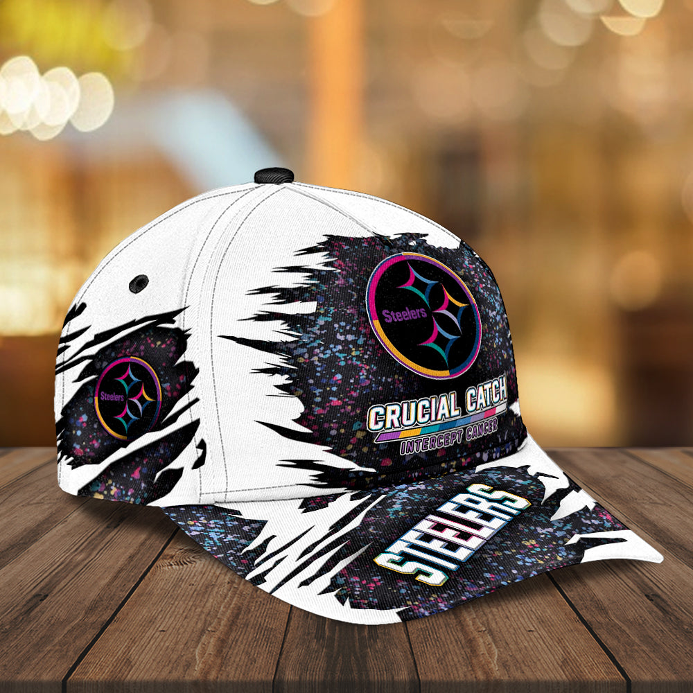 Pittsburgh Steelers x Crucial Catch Intercept Cancer Classic Cap – MAITM12973