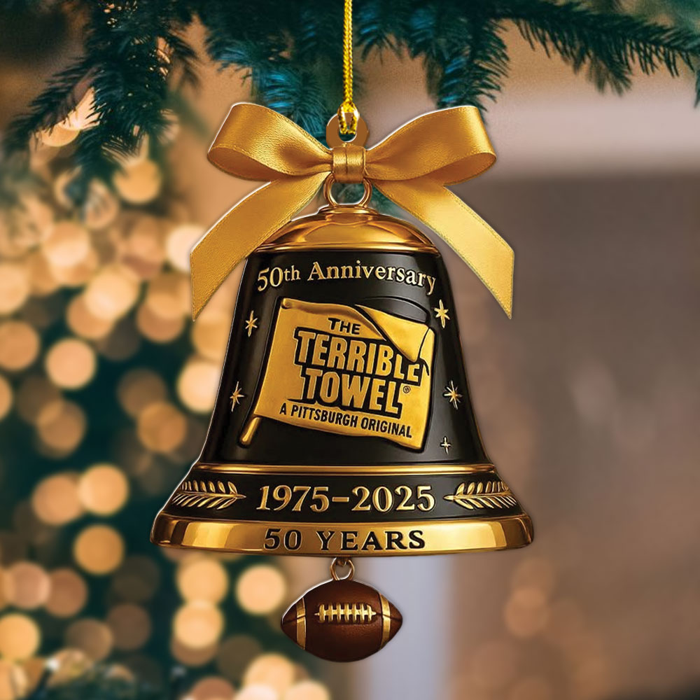 Pittsburgh Steelers The Terrrible Towel 2025 Custom Shape 2-sided Acrylic Ornament – MAITM13708