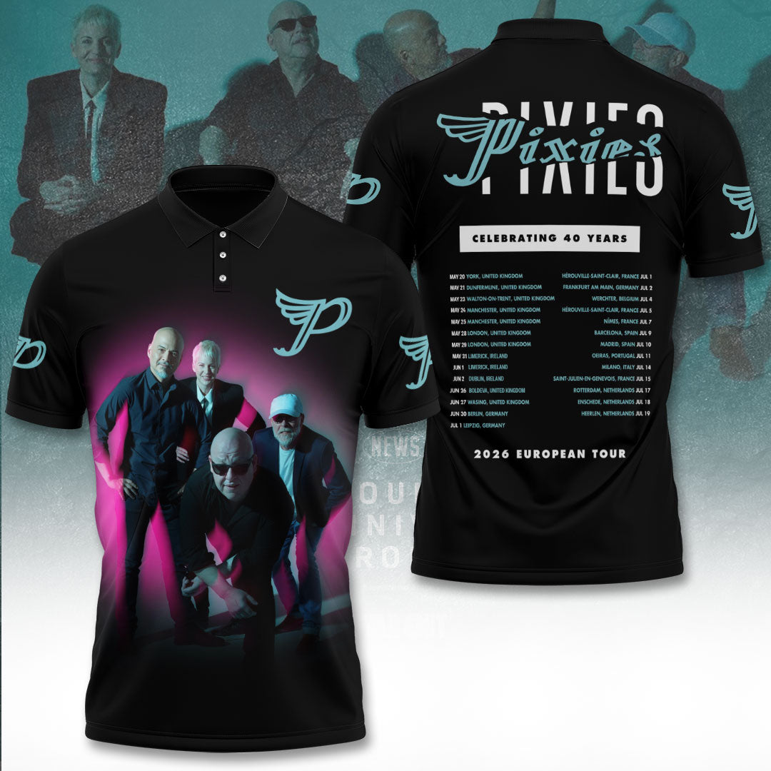 Pixies 40th Anniversary Tour 2026 3D Apparel – TANTN22546