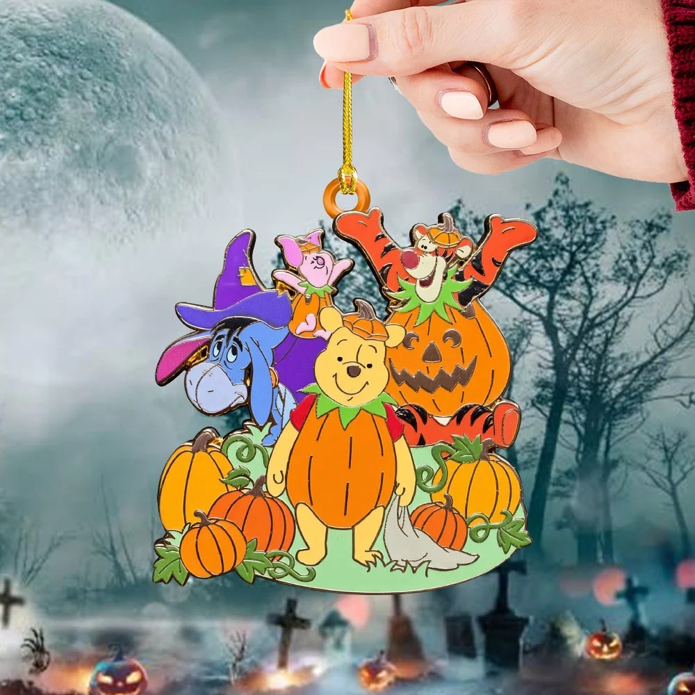 Winnie-the-Pooh x Halloween Custom Shape 2-side Printed Acrylic Ornament – GNE8852