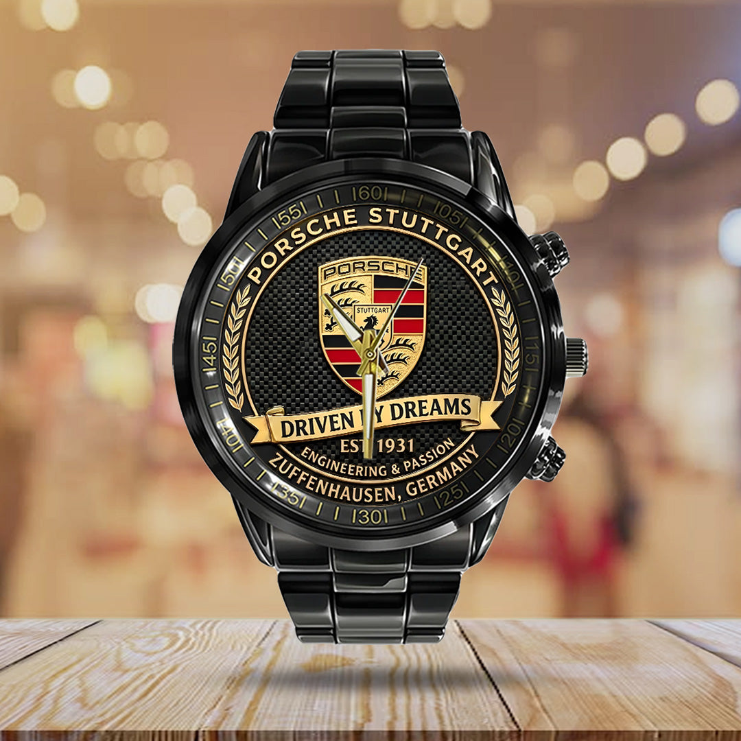 Porsche Stuttgart Black Stainless Steel Watch – TANTN20824