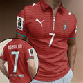 Portugal National Team x Cristiano Ronaldo Zip Polo Shirt – TANTN24135