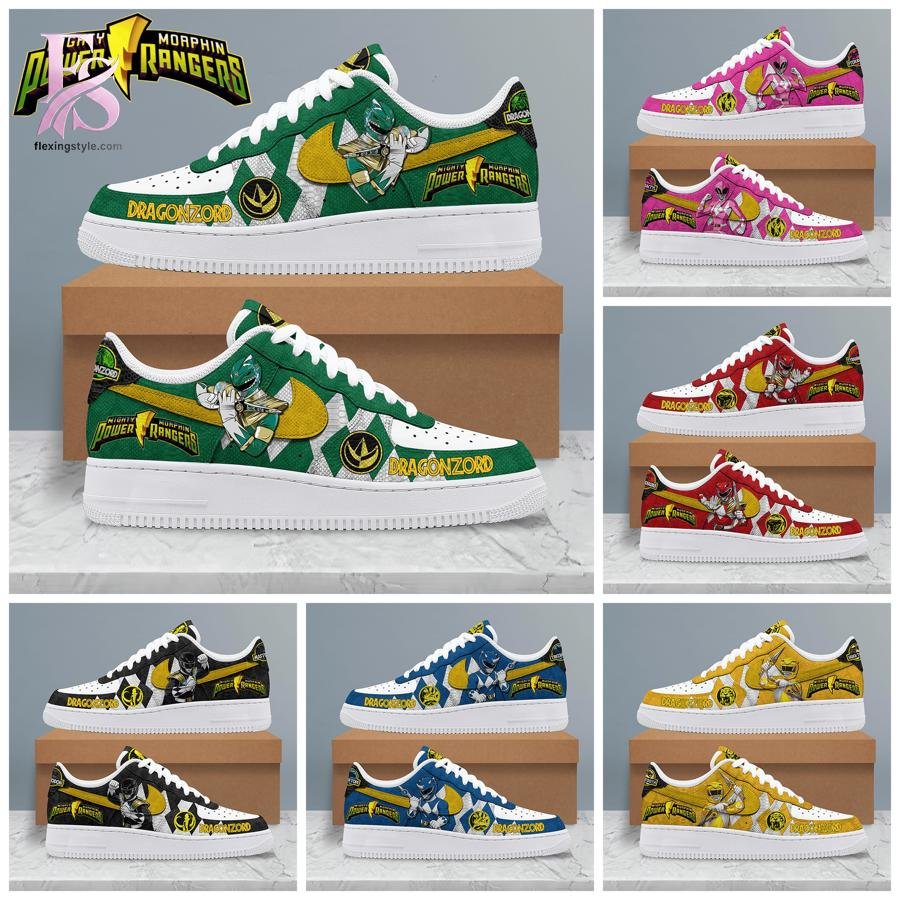 Power Rangers custom Air Force Shoes
