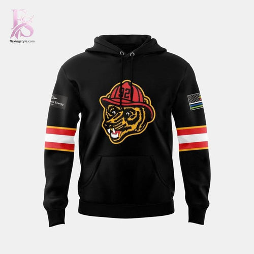 Providence Bruins Fire Bear Firefighter Hoodie