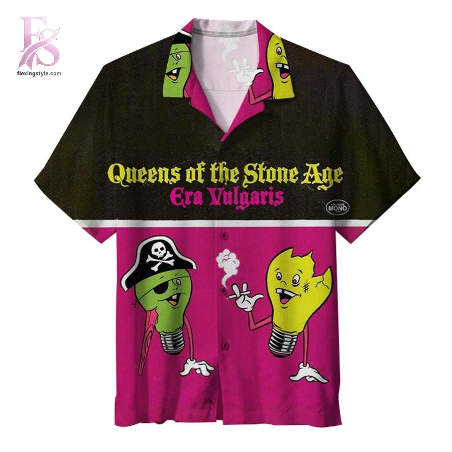 Queens of the Stone Age Era Vulgaris Album Hawaiian Shirt