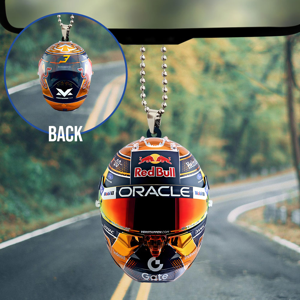 Red Bull Racing x Max Verstappen Custom shape 2-sided Acrylic Car Ornament – TANTN23764