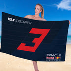 Red Bull Racing x Max Verstappen Rectangle Beach Towel – TANTN19904