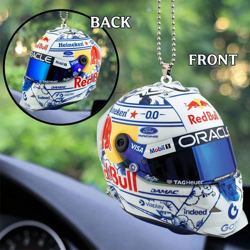 Red Bull Racing x Max Verstappen Custom shape 2-sided Acrylic Car Ornament – TANTN24966