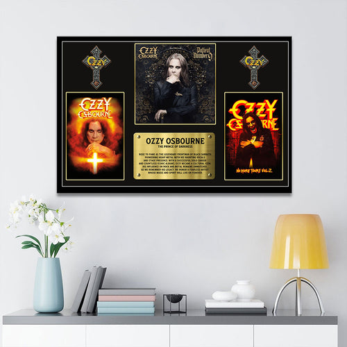 Ozzy Osbourne Rectangle Canvas With Inner Frame – TMTHU 145