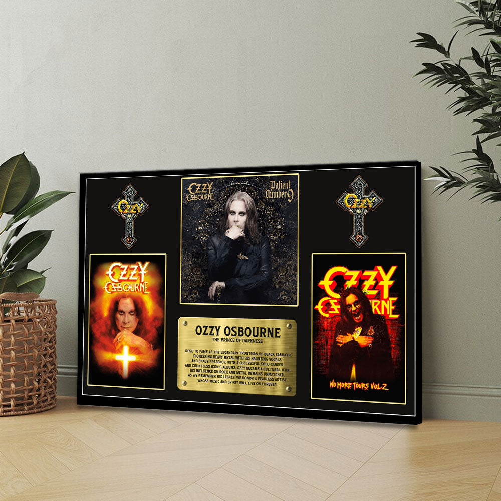 Ozzy Osbourne Rectangle Canvas With Inner Frame – TMTHU 145