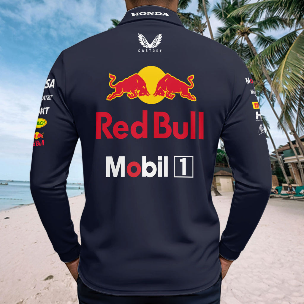 Red Bull Racing 2025 Zip Polo Shirt – GNE4821
