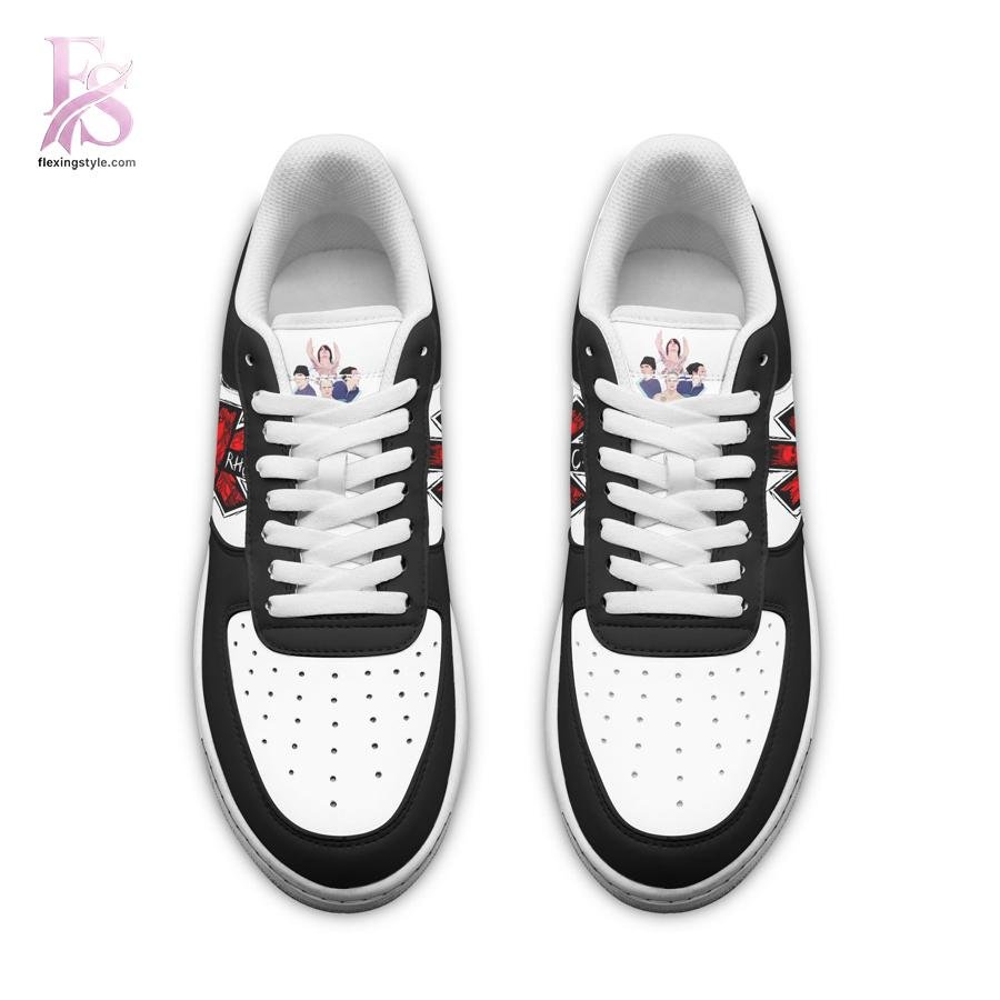 Red Hot Chili Peppers black Air Force Shoes
