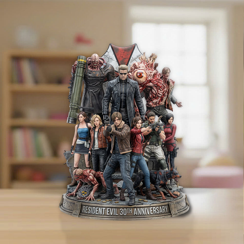 Resident Evil 30th Anniversary Custom Shape Acrylic Plaque – TMTHU4848