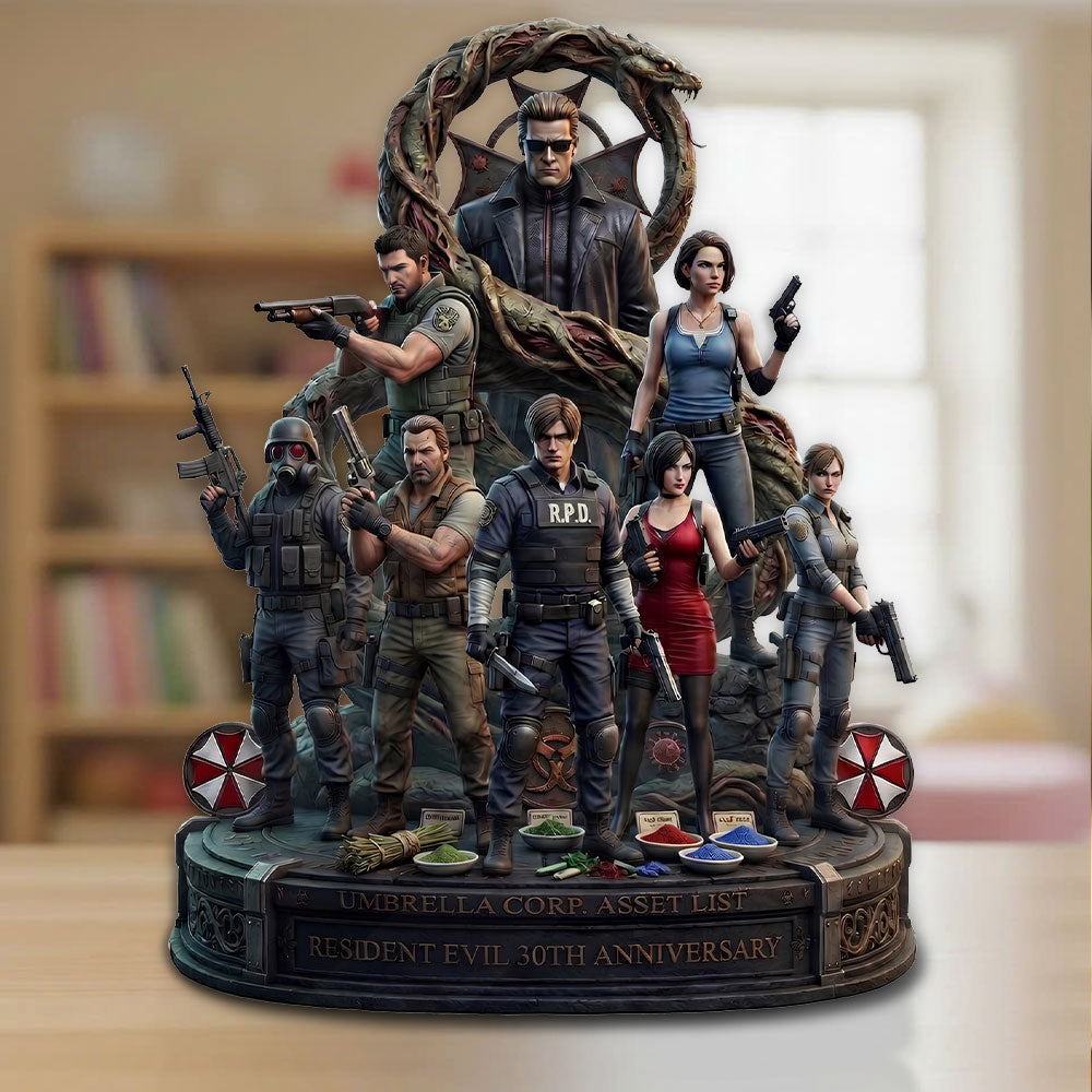 Resident Evil 30th Anniversary Custom Shape Acrylic Plaque – TMTHU5250