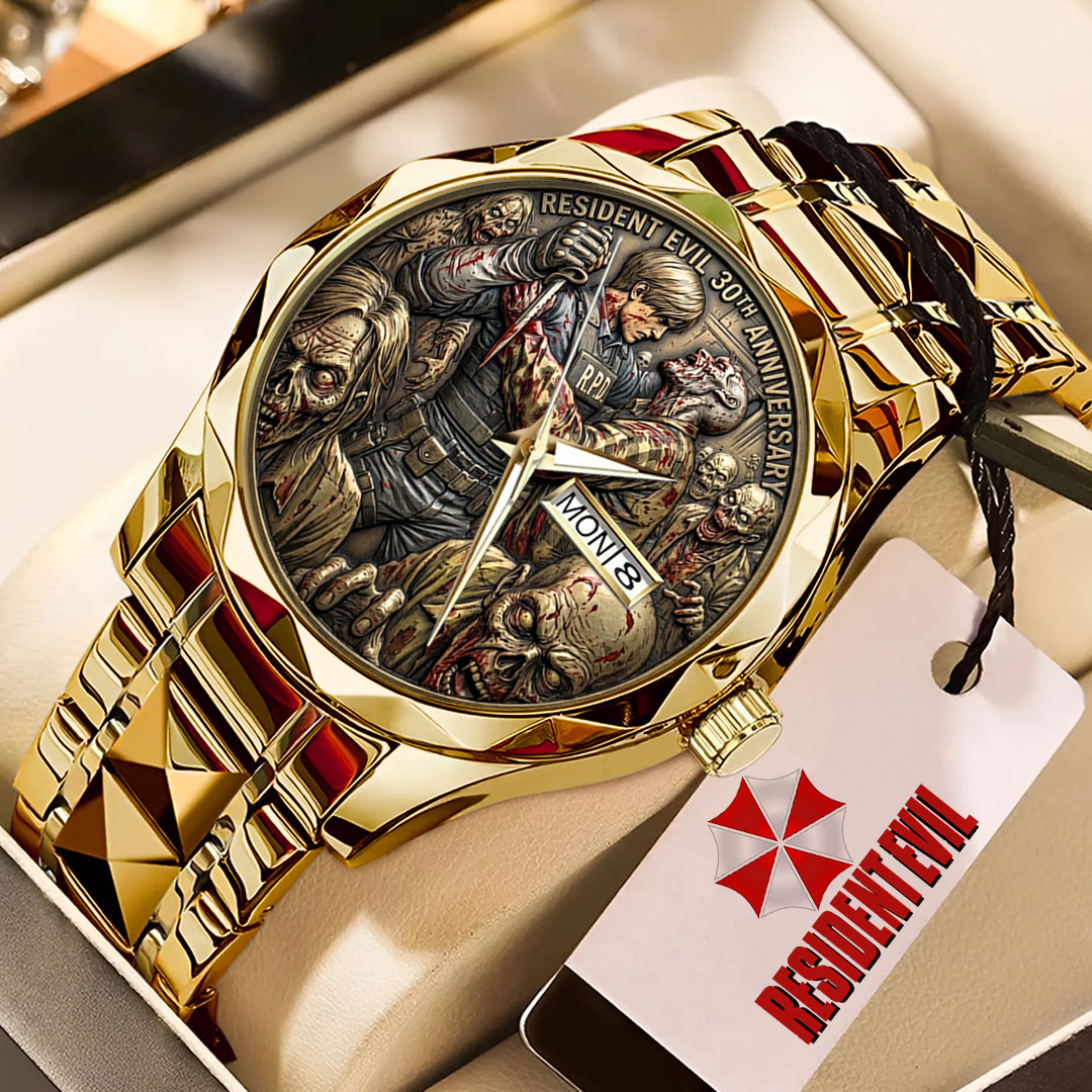 Resident Evil 30th Anniversary Alloy Luxury Quartz Watch – TMTHU4544