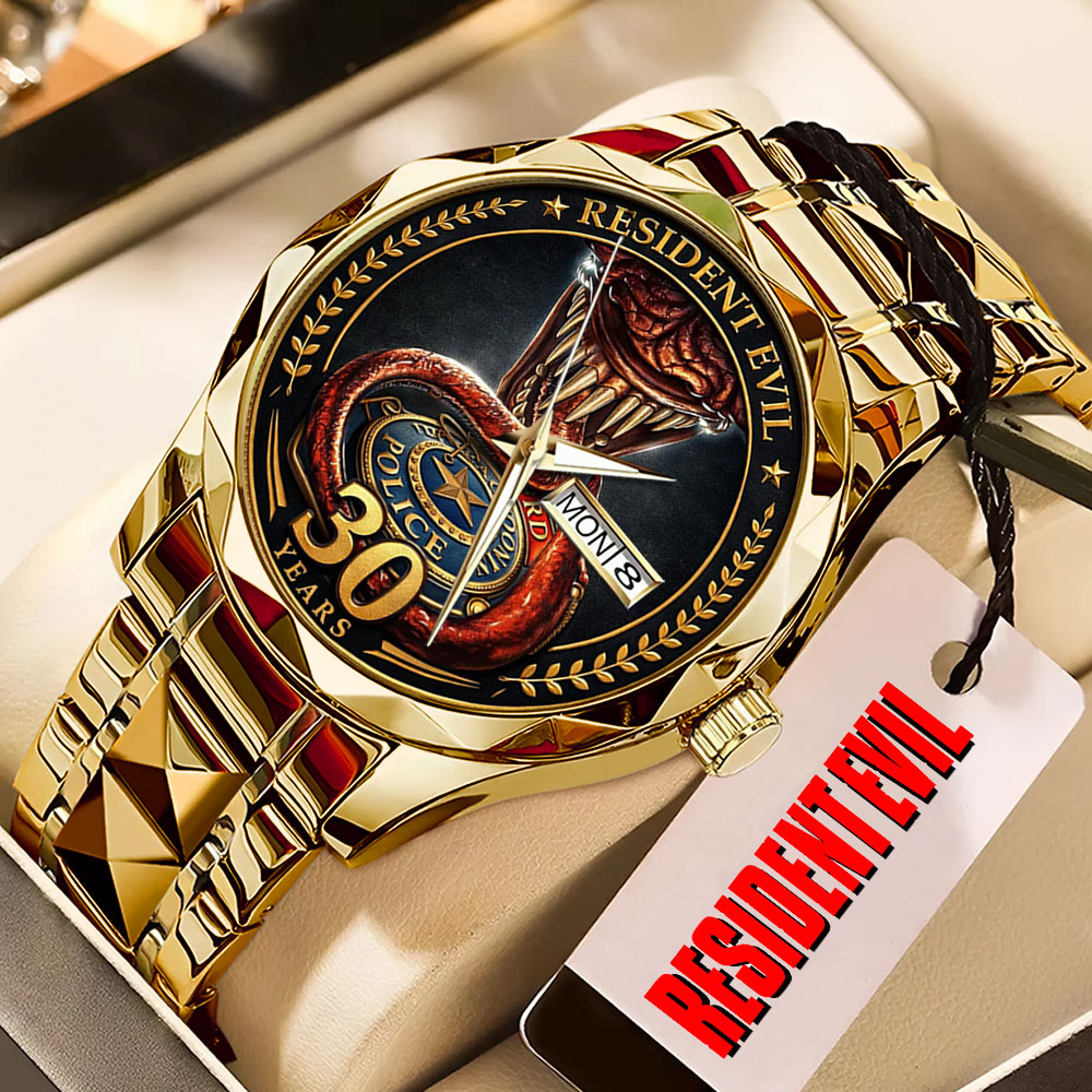 Resident Evil 30th Anniversary Alloy Luxury Quartz Watch – TMTHU3948
