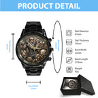 Resident Evil 30th Anniversary Black Stainless Steel Watch – TMTHU4498