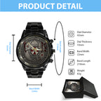 Resident Evil 30th Anniversary Black Stainless Steel Watch – TMTHU4533