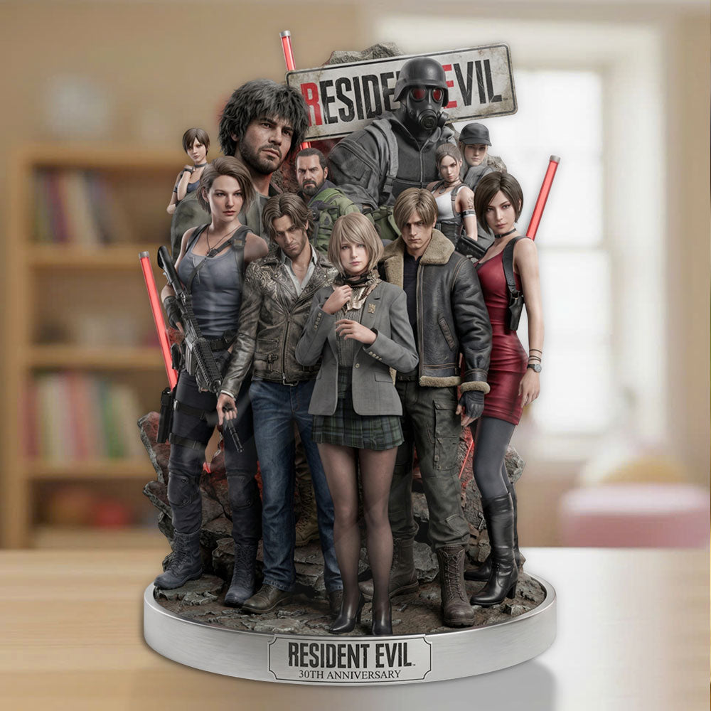 Resident Evil 30th Anniversary Custom Shape Acrylic Plaque – TMTHU4737