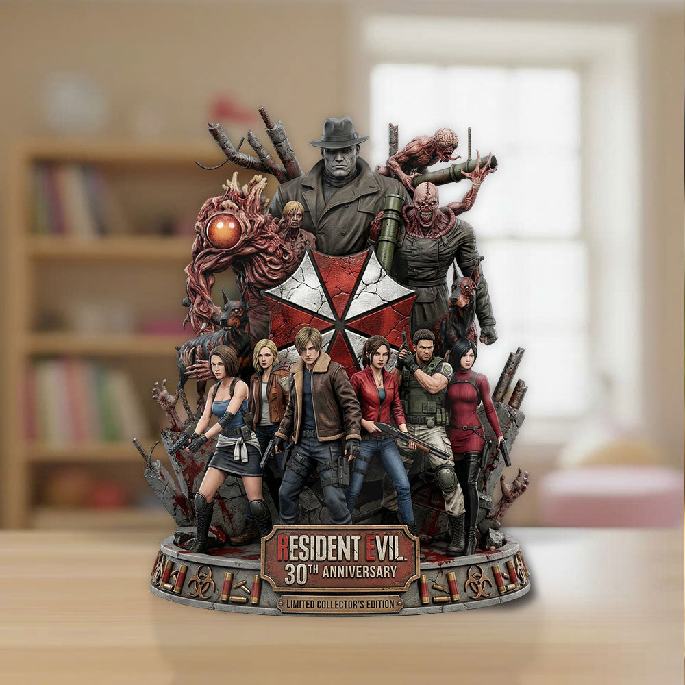 Resident Evil 30th Anniversary Custom Shape Acrylic Plaque – TMTHU4812