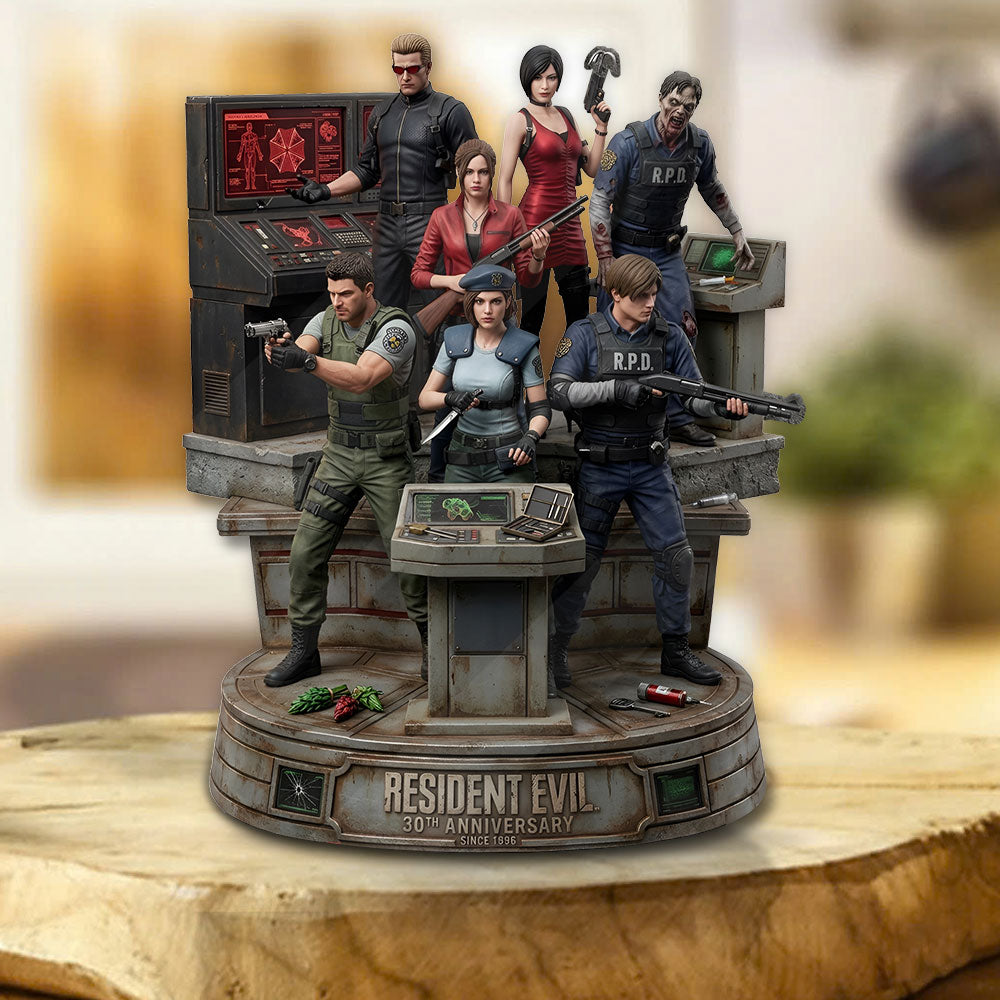 Resident Evil 30th Anniversary Custom Shape Acrylic Plaque – TMTHU5019