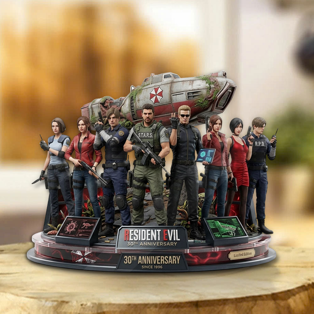 Resident Evil 30th Anniversary Custom Shape Acrylic Plaque – TMTHU5020