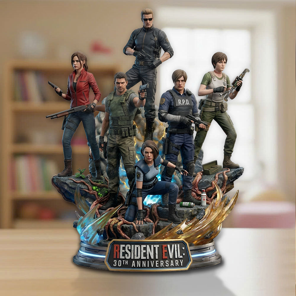 Resident Evil 30th Anniversary Custom Shape Acrylic Plaque – TMTHU5021