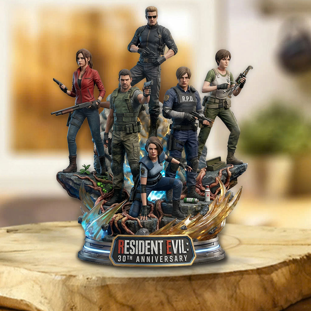Resident Evil 30th Anniversary Custom Shape Acrylic Plaque – TMTHU5021