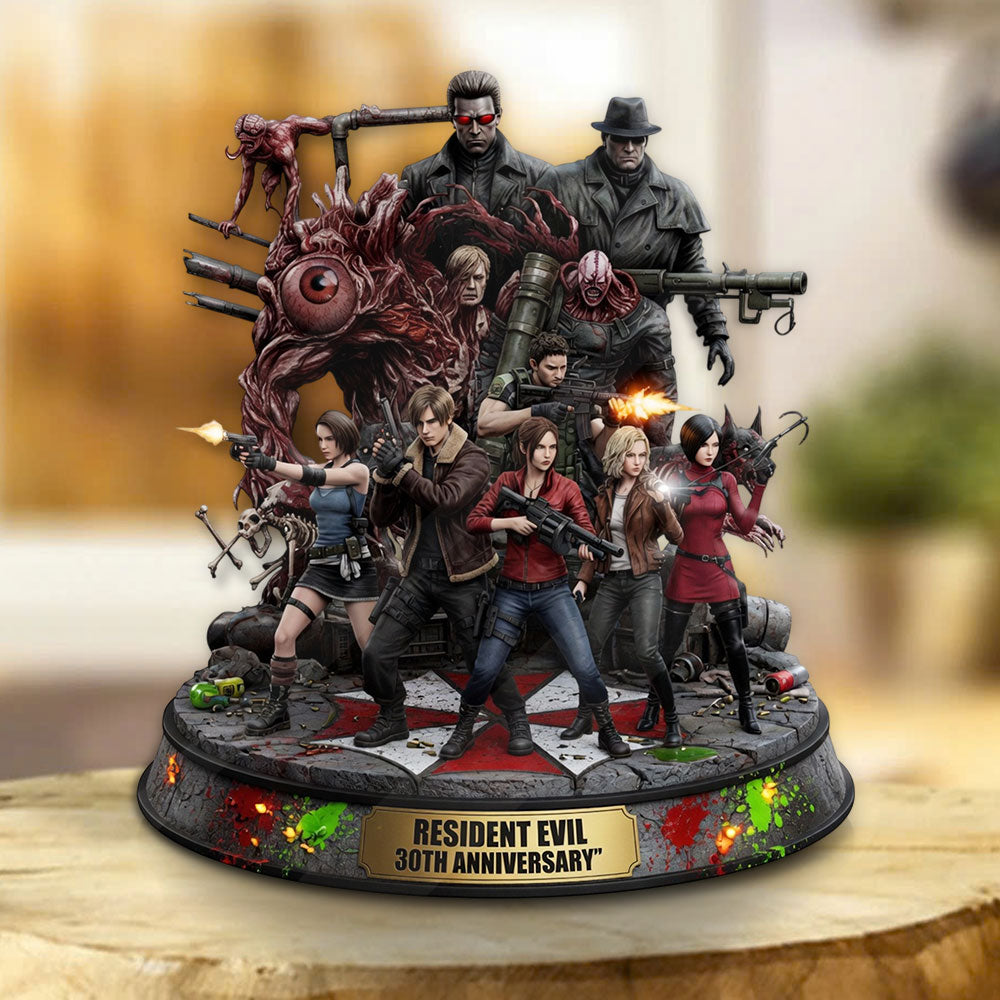 Resident Evil 30th Anniversary Custom Shape Acrylic Plaque – TMTHU6000
