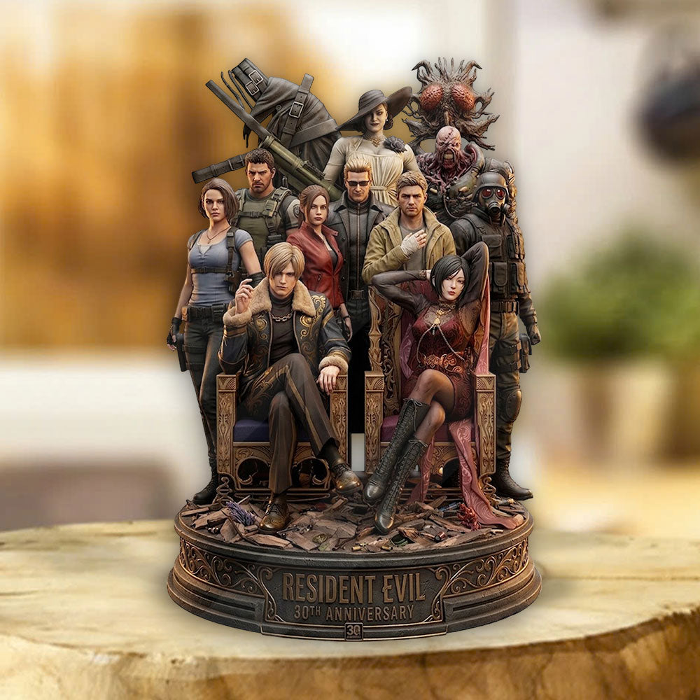 Resident Evil 30th Anniversary Custom Shape Acrylic Plaque – TMTHU6011