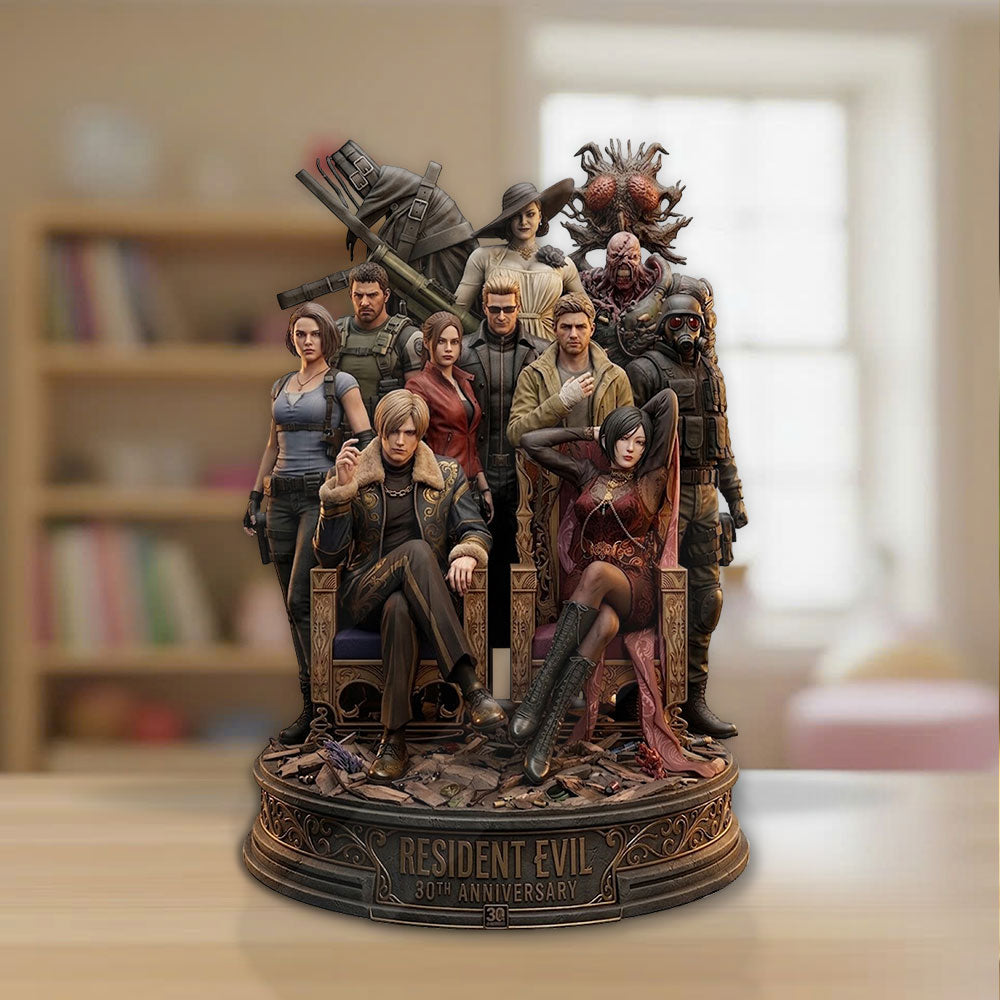 Resident Evil 30th Anniversary Custom Shape Acrylic Plaque – TMTHU6011